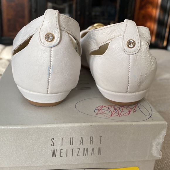 Stuart Weitzman open toe girls flat dress shoe-Size 1 - Picture 2 of 6
